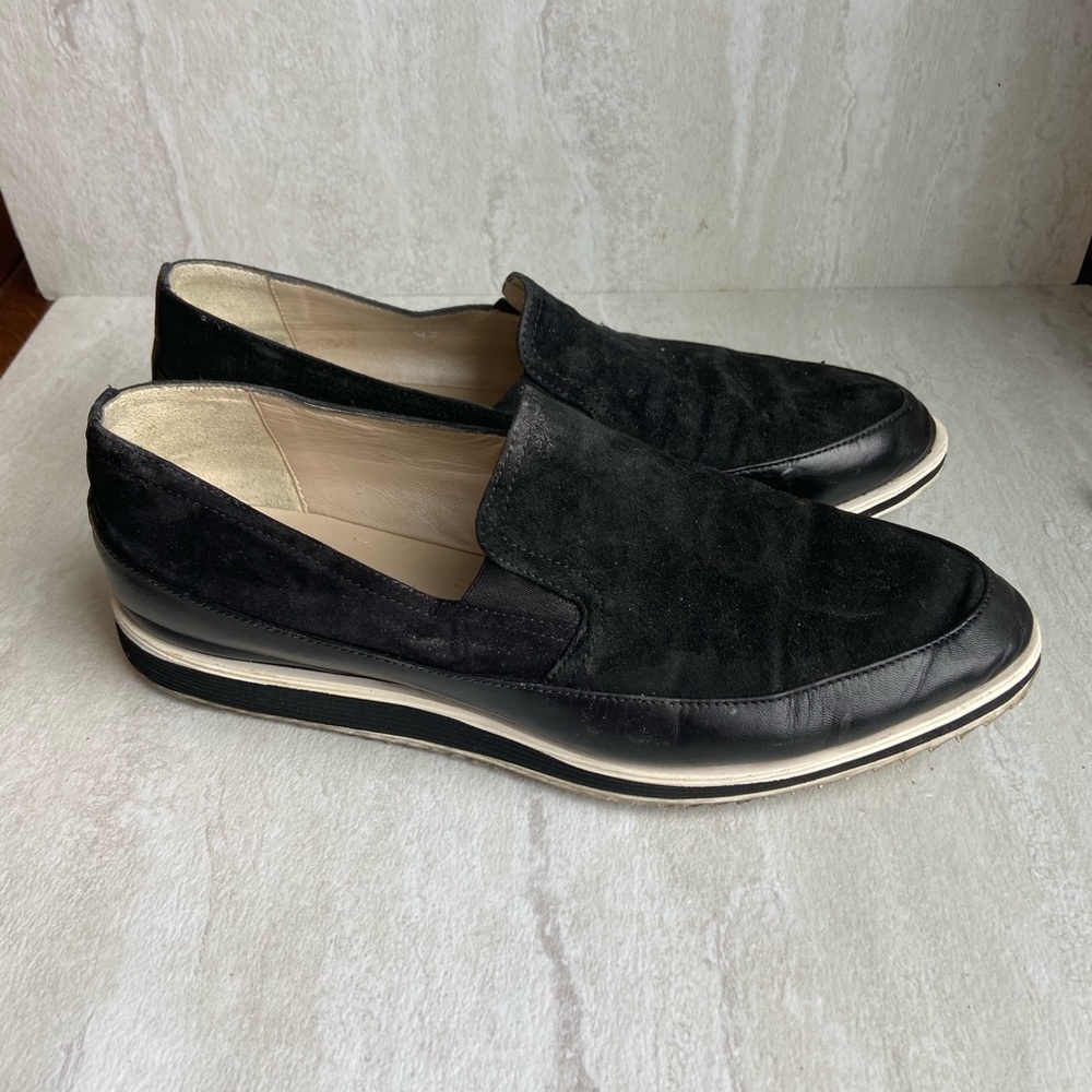 ** Karen Millen 37 6 black suede platform sneakers